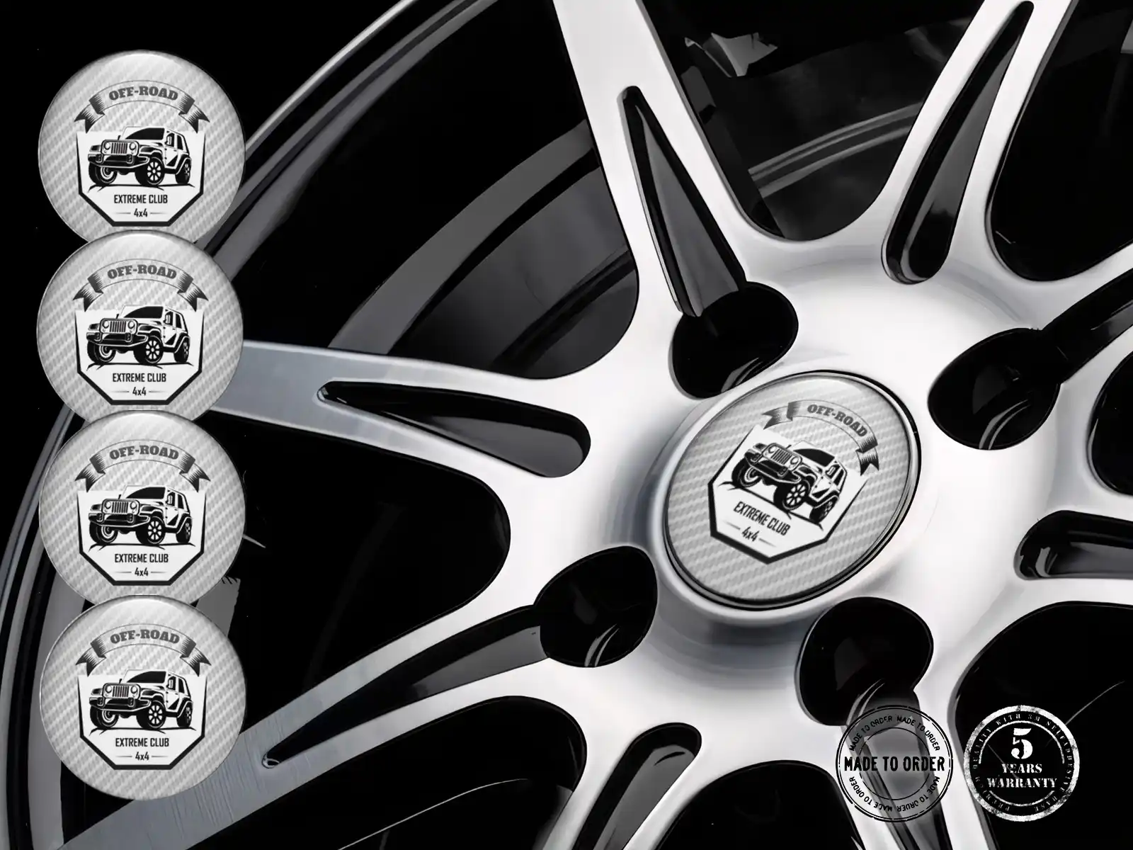 Wheel badges High Quality Luxury Vehicle Dome Stickers